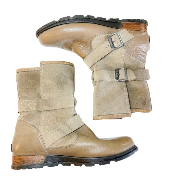 Sorel Major Moto Booties - Women’s 8.5. Leather & Suede - Picture 2 of 5